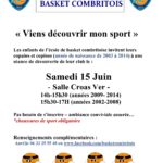 Séance découverte du basket