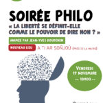 Soirée philo "La liberté se définit-elle comme le pouvoir de dire non ?"