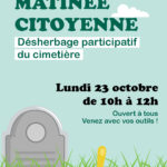 Matinée citoyenne "Désherbage du cimetière"