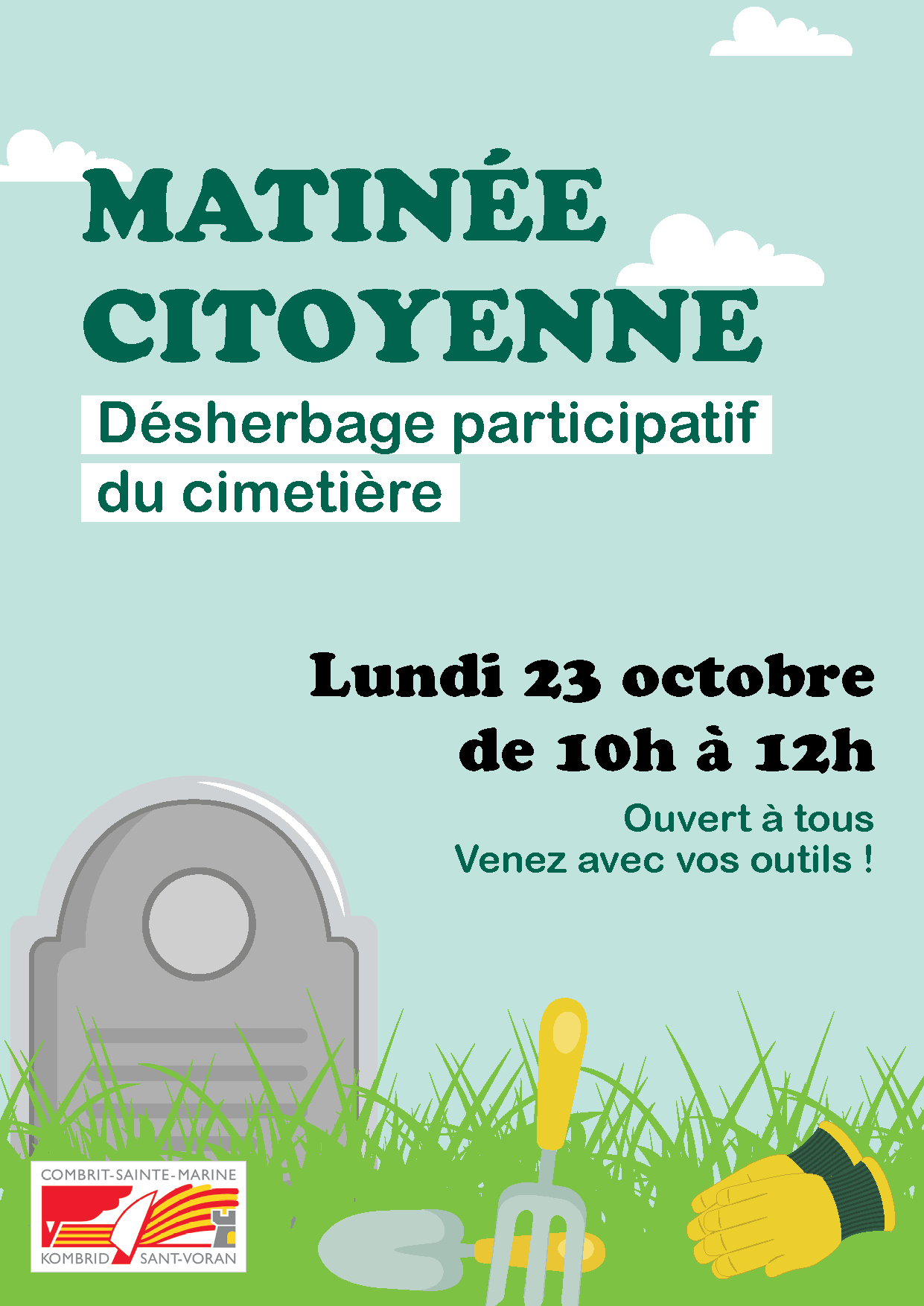 Matinée citoyenne "Désherbage du cimetière"