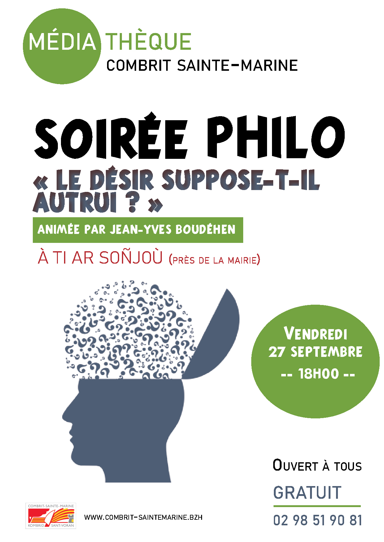 Soirée philo : "Le désir suppose-t-il autrui ?"