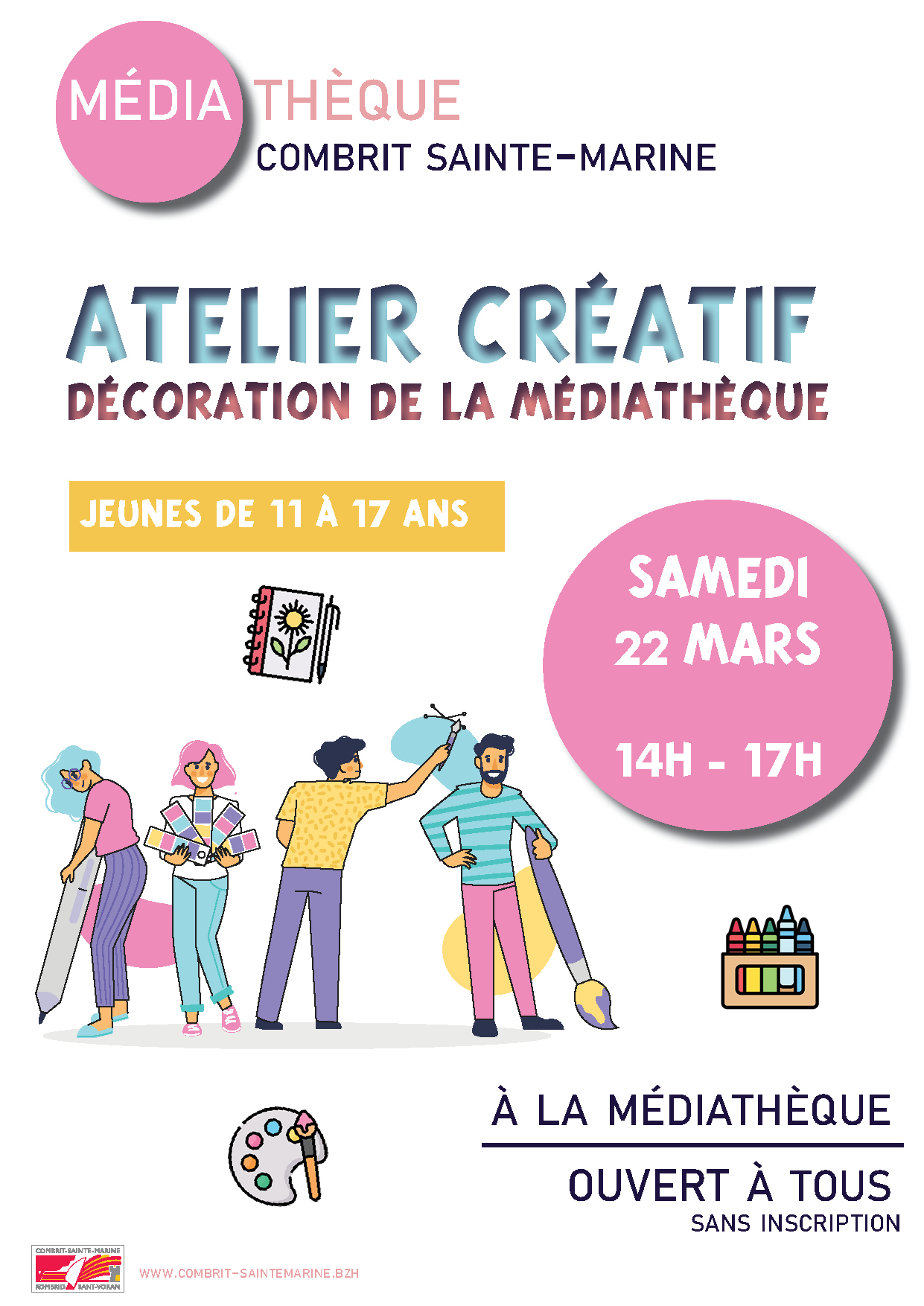 Atelier créatif pour les 11-17 ans