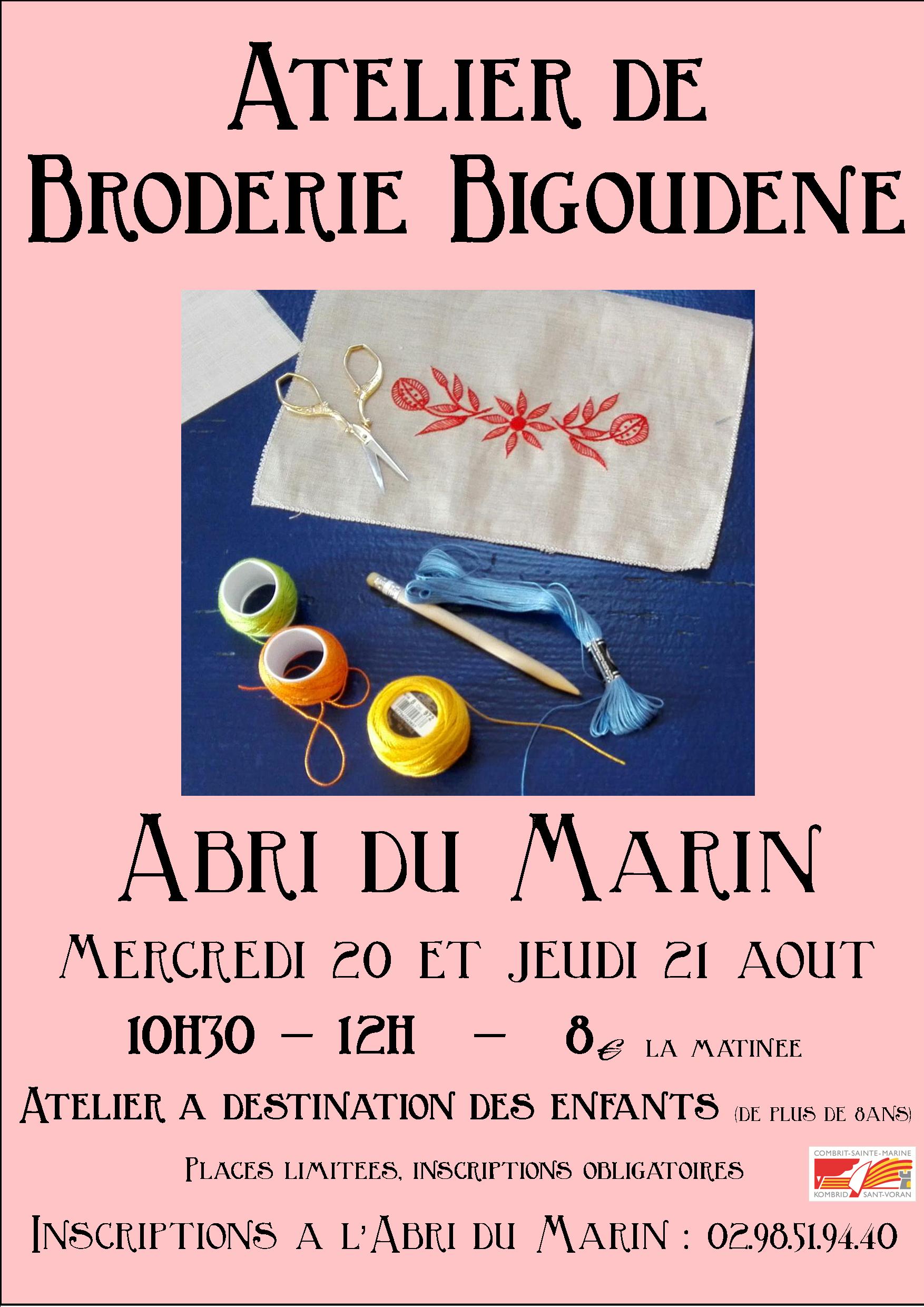 Atelier de broderie bigoudène - enfants