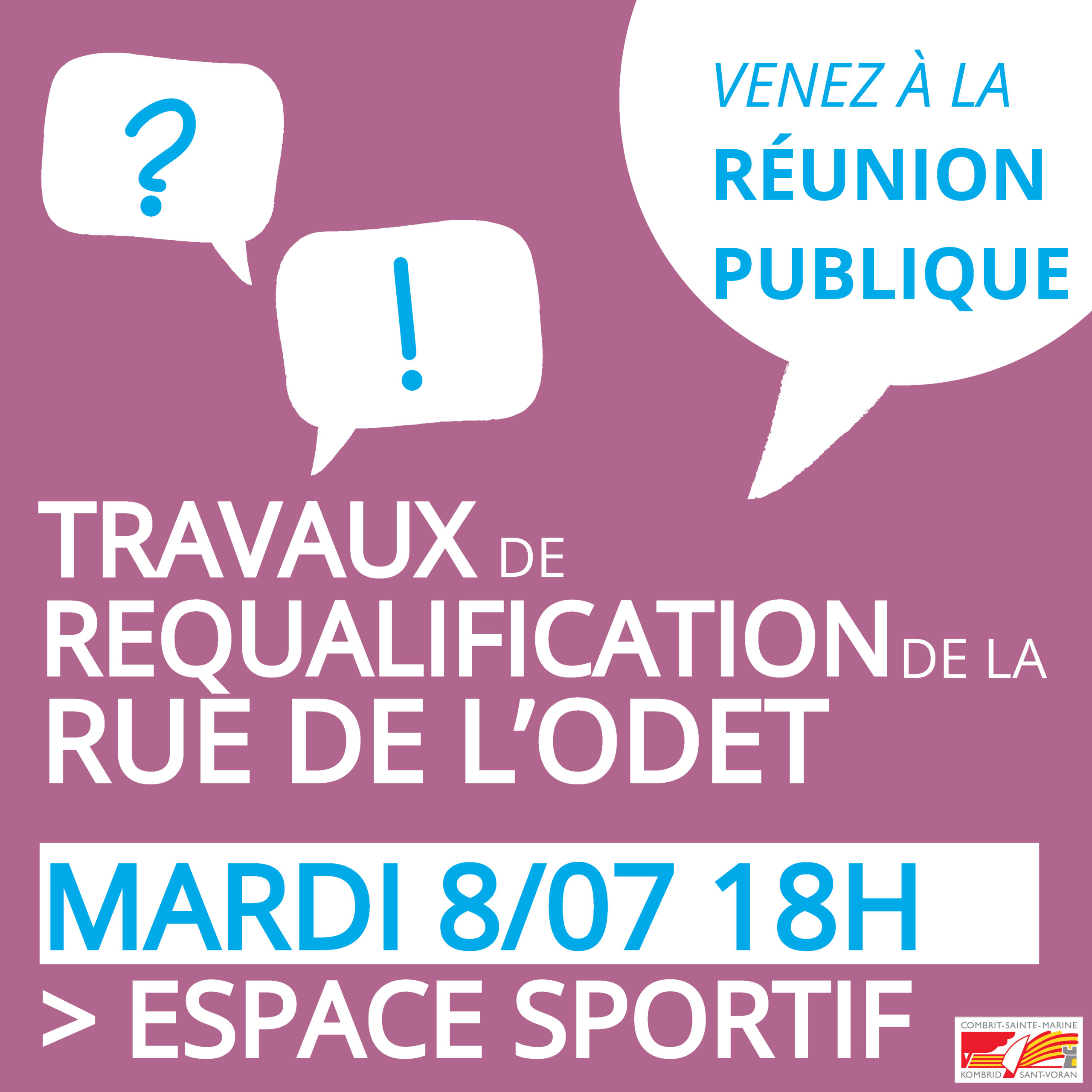 Réunion publique "Aménagement du carrefour du Kroas-Hent"