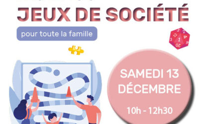 Jeu de société médiathèque décembre 2025