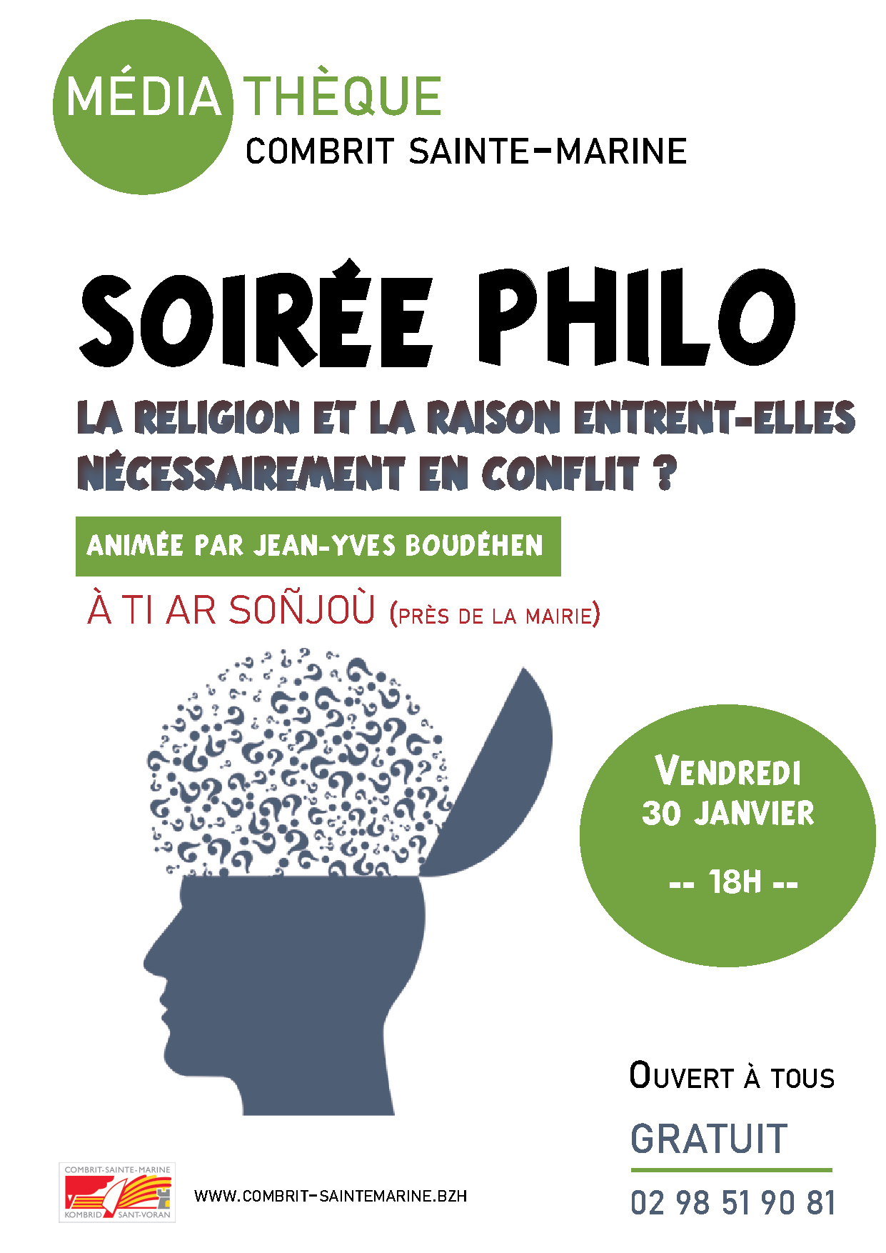 Soirée philo "La religion et la raison entrent-elles nécessairement en conflit ? "