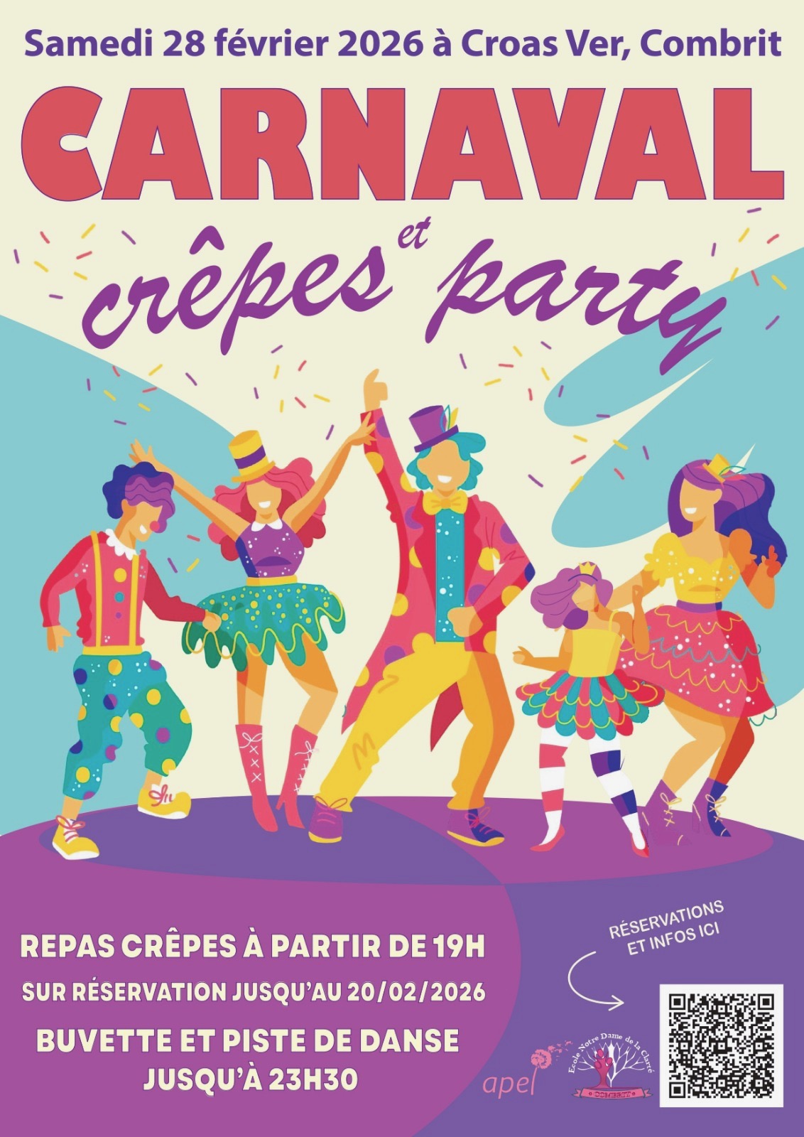Carnaval et crêpes party