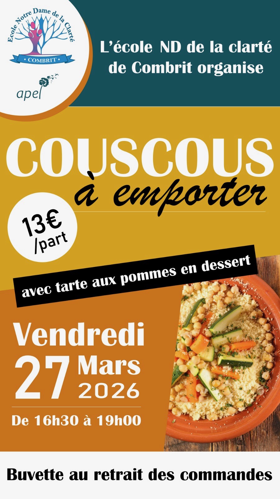 Vente de couscous à emporter