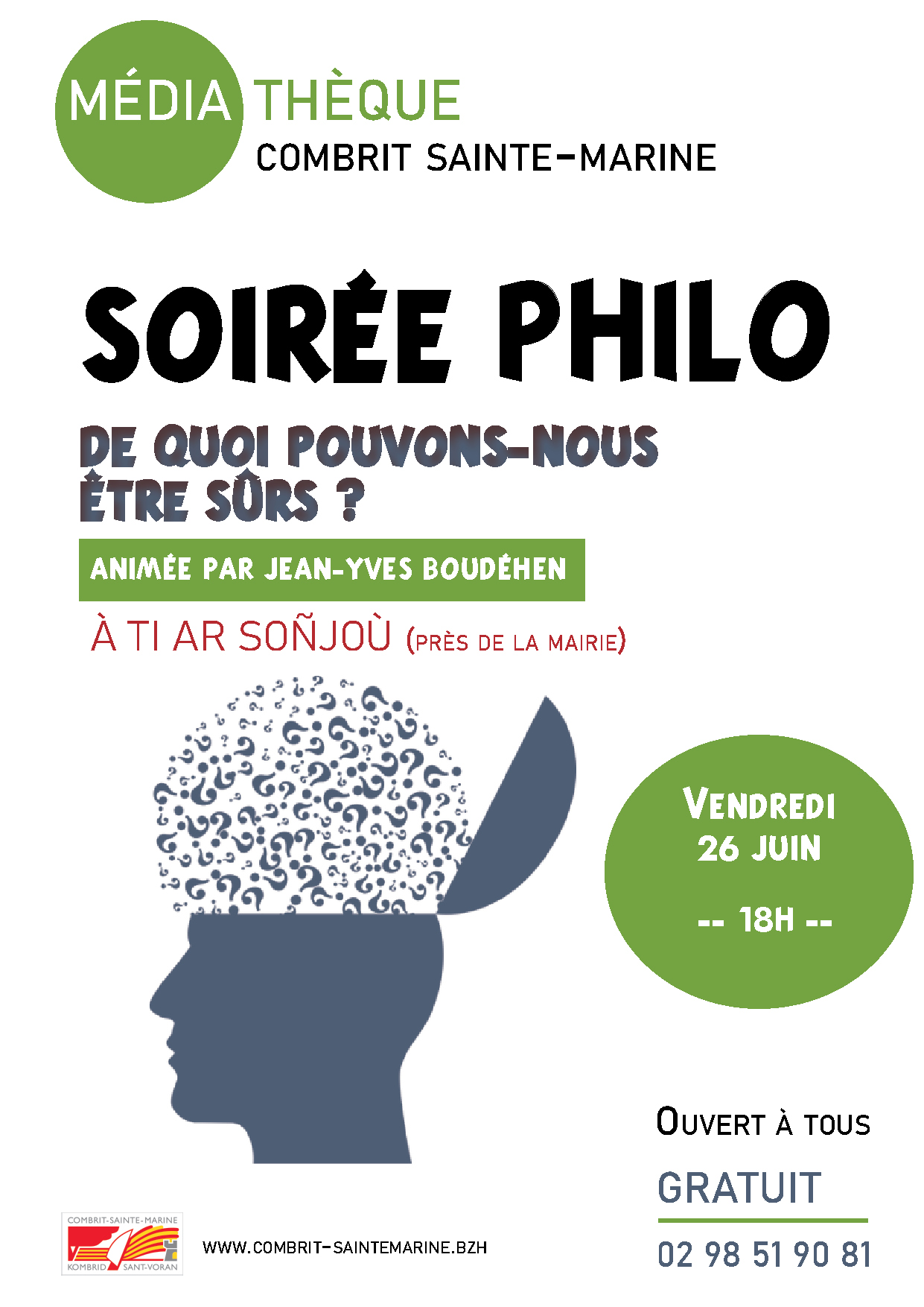 Soirée philo " De quoi pouvons-nous être sûrs ?"
