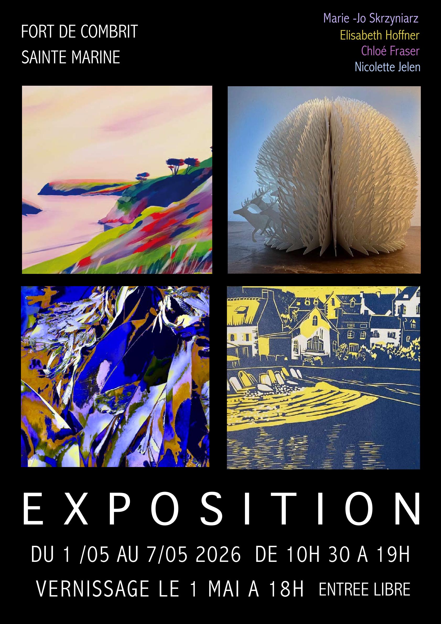 Exposition Chloé Fraser, Nicolette Jelen et Marie-Jo Skrzyniarz