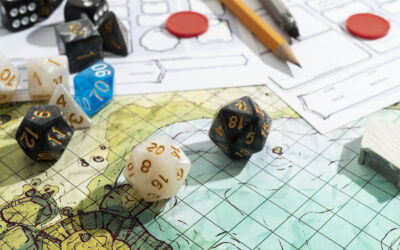 still-life-objects-with-role-playing-game-sheet