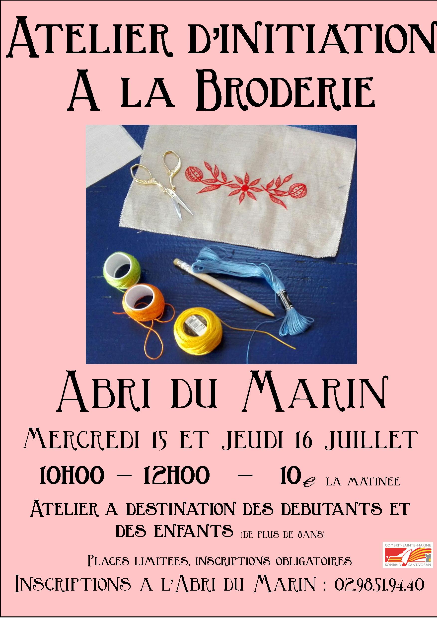 Atelier d'initiation à la broderie