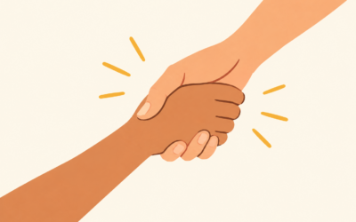 Mains solidaires tendues vers l’entraide